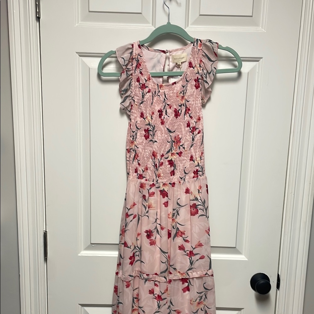 Nordstrom Rack Floral Pink Maxi Dress